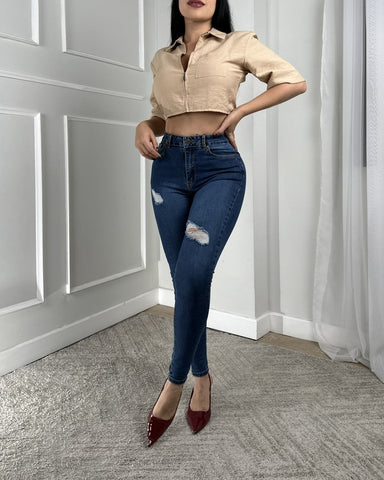 Super High Waist Skinny 100960