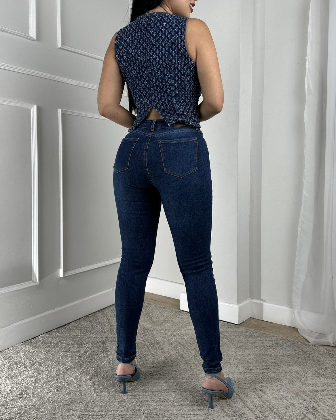 101040 Super High Waist Skinny